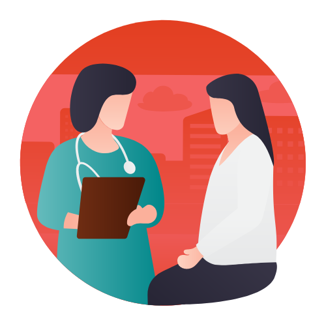 Physician Assistant with Patient